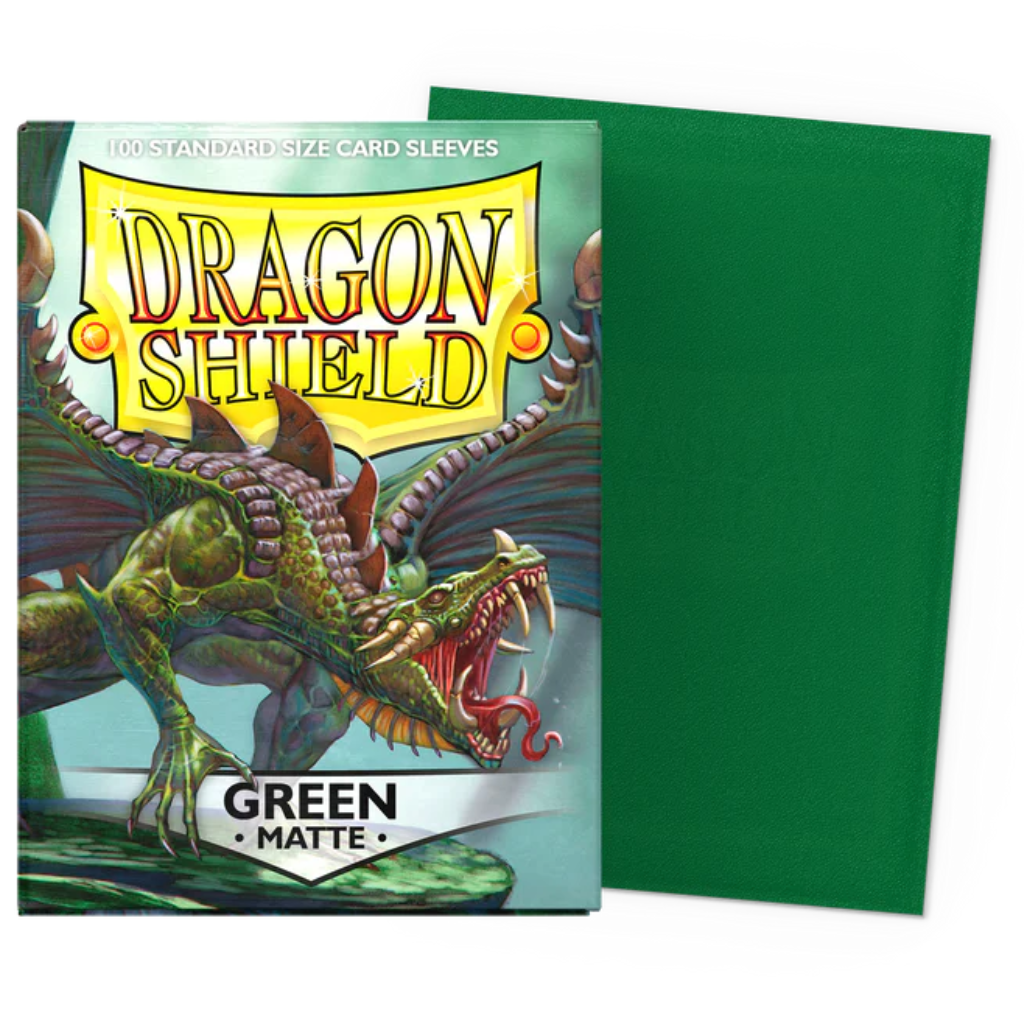 Micas Dragon Shield Standard Matte Green 100ct - Victory Road TCG