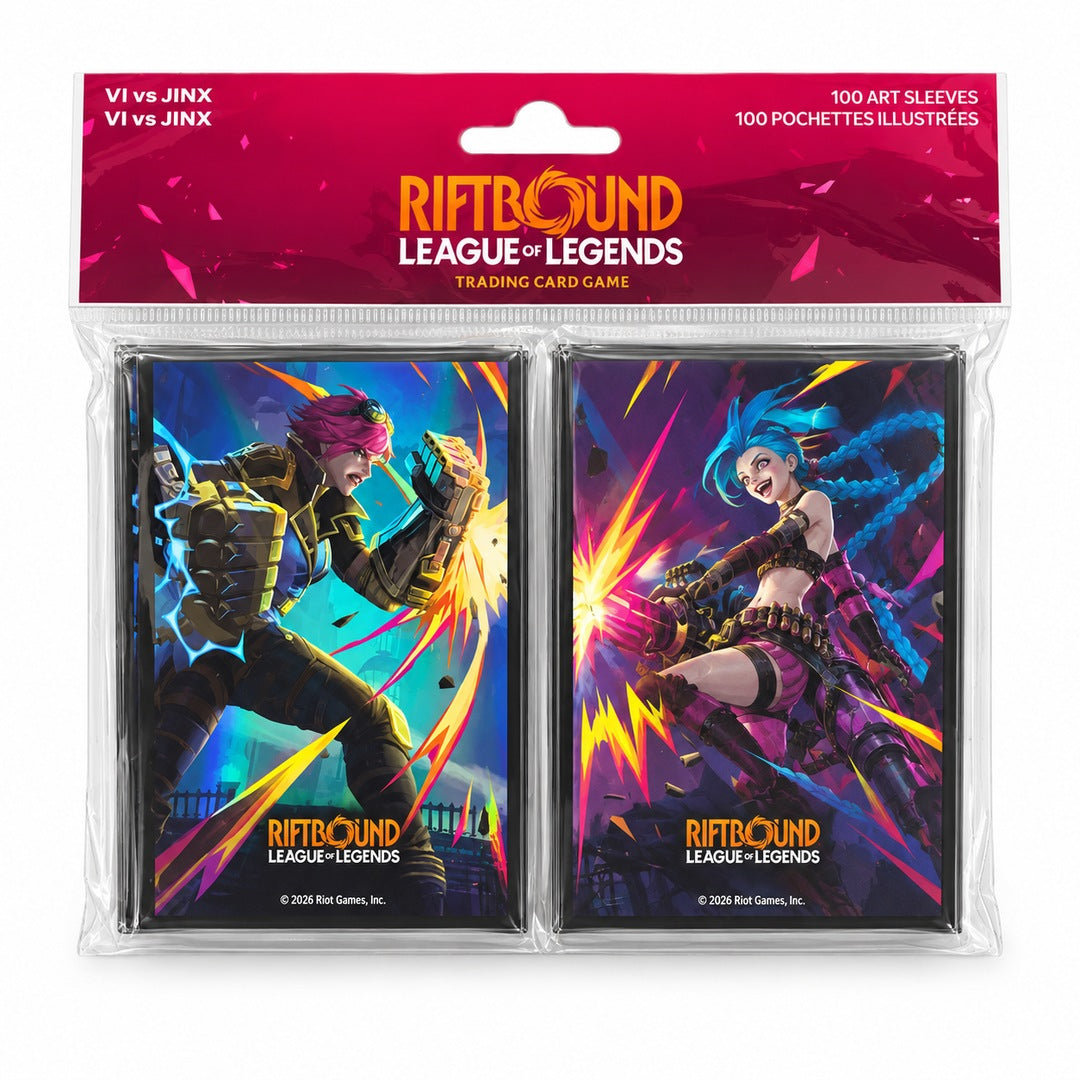 Riftbound Art Sleeves – Vi vs Jinx (100)